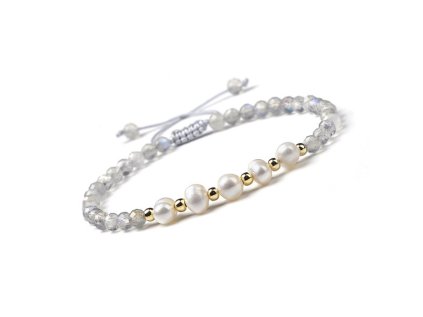 Labradorite and Freshwater Pearl