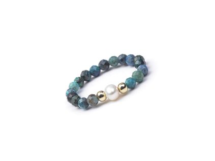 Chrysocolla and Pearl