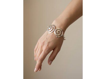Stříbrný náramek Spiri