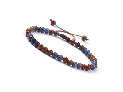 Red Stone and Dumortierite Bradied