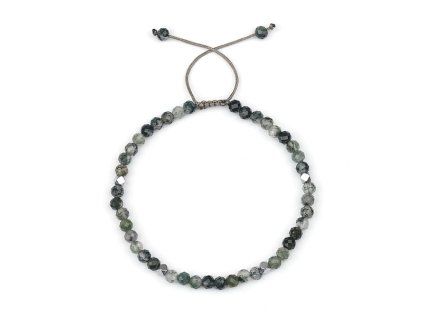 Moss Agate and Hemaite Braided