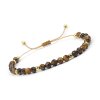 Tiger Eye and Hematite Adjustable