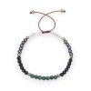 Moonstone, Black Onyx, Hematite and Malachite Bradied
