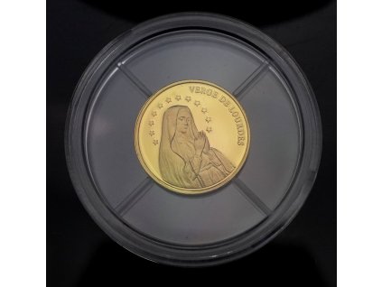 zlatá mince kleinste goldmunzen der welt jungfrau von loudes 2 diners 2008