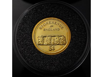 Zlatá mince Fidschi Inseln Fiji Islands 5 Dollars Gold 2006 Elizabeth II.