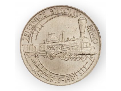 50 Kčs 1989 Železnice Břeclav - Brno