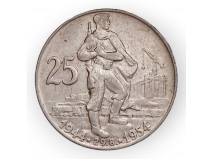 25 Kčs 1954 - 10 let SNP