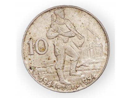 10 Kčs 1954 - 10. výročí SNP