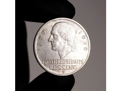 3 DEUTSCHE MARK 1929 E GOTT EPHRAIM LESSING