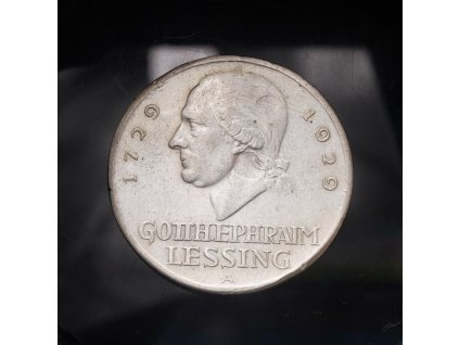 3 DEUTSCHE MARK 1929 A GOTT EPHRAIM LESSING