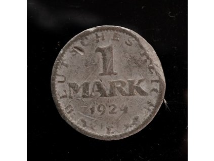 1 Reichs Mark 1924 E falzum?