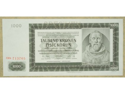 1000 korun 1942 serie CHb specimen