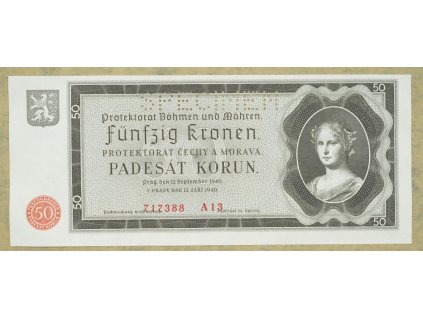 50 korun 1940 serie A 13