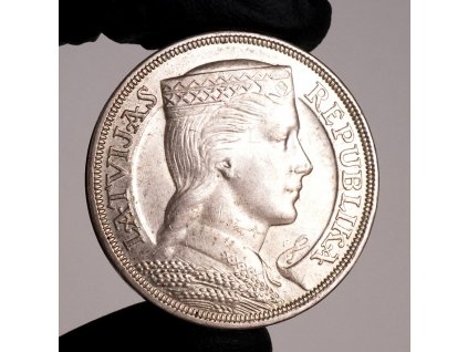 Lotyšsko 5 lati 1932 stříbro