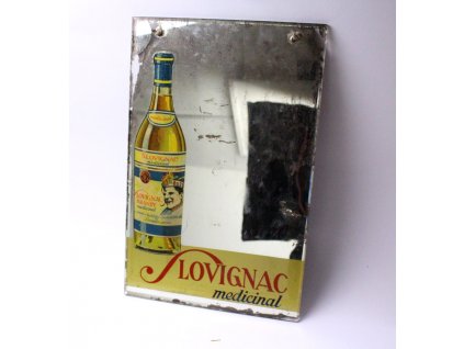 Reklama brandy zrcadlo SLOVIGNAC MEDICINAL x421 2