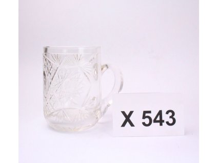 Broušený půllitr sklo x543 1