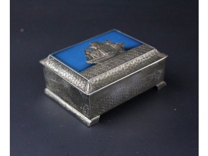 Šperkovnice krabička dozička JAPONSKO LOĎ smaltovaná x581 8