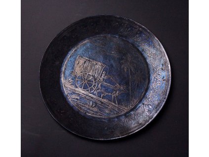Plechový talířek s lidovým motivem x586 1