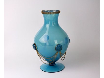 Modrá váza sklo x789 2