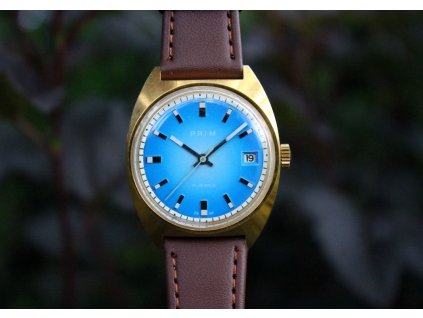 Krásné hodinky Prim světle modrý ciferník RS1322 8
