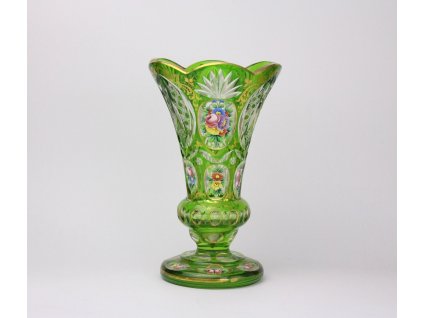 Broušená malovaná váza 23 cm x903 (1)