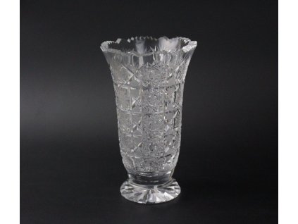 Broušená váza sklo x904 (5)
