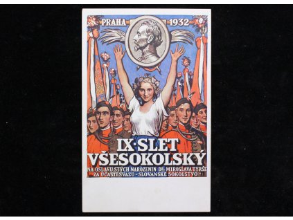 Pohled IX SLET VŠESOKOLSKÝ V PRAZE 1932 x995 (1)