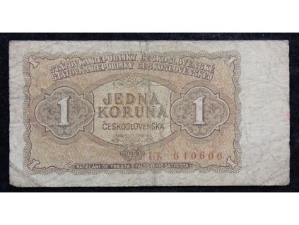 b026 VN 89 1 Kčs 1953 (1)