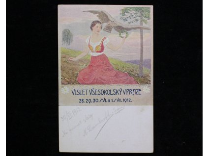Pohled VI. SLET VŠESOKOLSKÝ 1912 PRAHA x1045 (1)