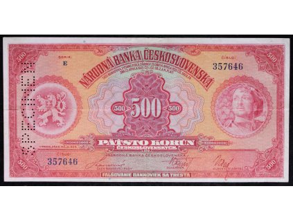 B083 VN 24c 500 Kč 1929 (1)