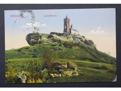 Vojenká pohlednice Feldpost polní pošta Schlossberg Dagsburg P167 (1)