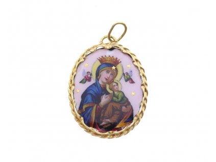 Zlatá Madonka s Ježíškem 5 hvezdiček x1824 (2)