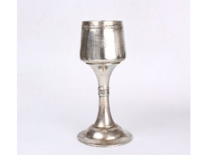 Secesní stříbrný pohár RAKOUSKO UHERSKO x1838 (1)