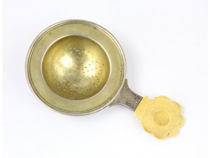 Starožitné stříbrné sítko na čaj x1840 (5)