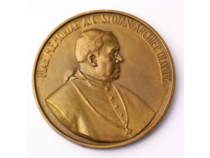 AE Medaile 1923 (J.Pelikán) úmrtní arcib.Dr. A.C.Stojan - Olomouc