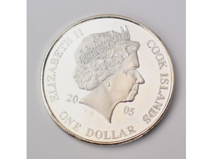 1 Dollar - Elizabeth II COOK ISLADNS 2005