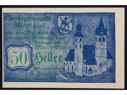 31712 nouzova bankovka kitzbuhel 50 heller 1920