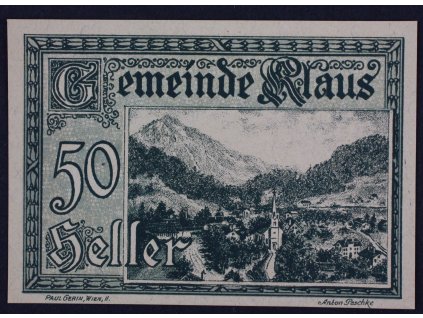 31727 nouzova bankovka klaus 50 heller 1920