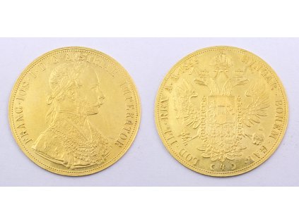 Zlatá mince 4 Dukát Františka Josefa I. 1899