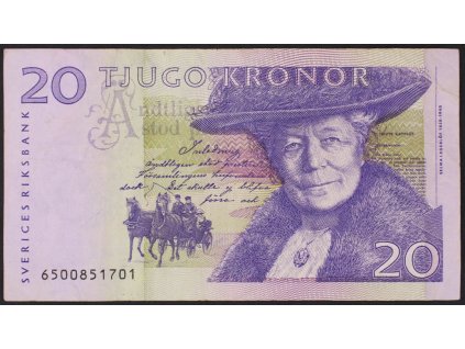 34586 svedsko 20 kronor 2001