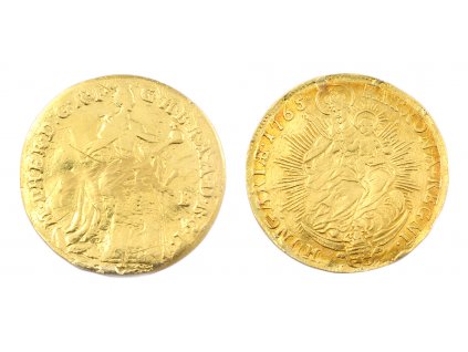 Zlatý Dukát Marie Terezie 1765 KB