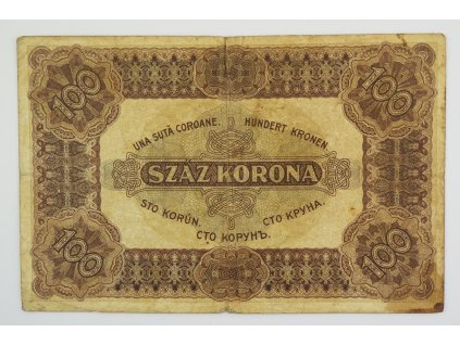 100 Korona 1920 s. A030