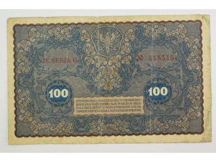100 Marek 1919 polsko IE Serija G
