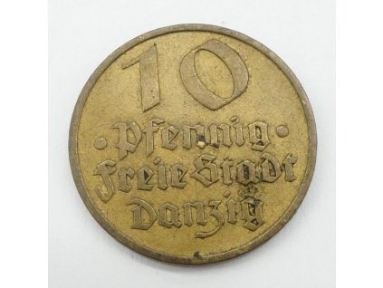 Danzig 10 Pfennig / Gdaňsk 10 feniků, 1932