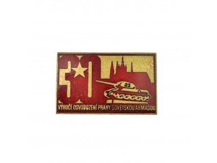 Odznak 30. Výročí osvobození Prahy Sovětskou armádou