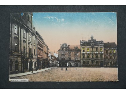 Pohlednice Chrudim Náměstí x9988
