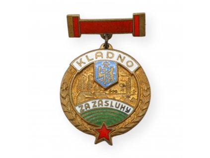 Odznak - vyznamenání ZA ZÁSLUHY KLADNO (x15122)