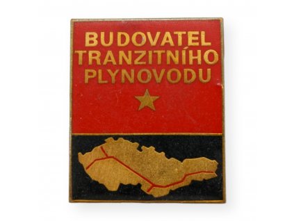 Odznak - vyznamenání BUDOVATEL TRANZITNÍHO PLYNOVODU (x15124)