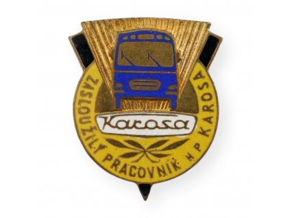 Odznak - vyznamenání ZASLOUŽILÝ PRACOVNÍK N.P. KAROSA (x15131)