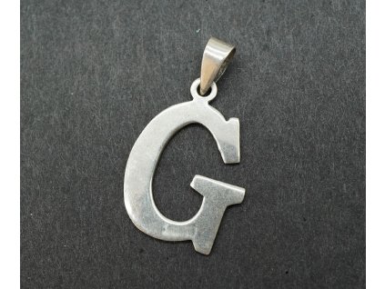 Stříbrný přívěsek písmeno G